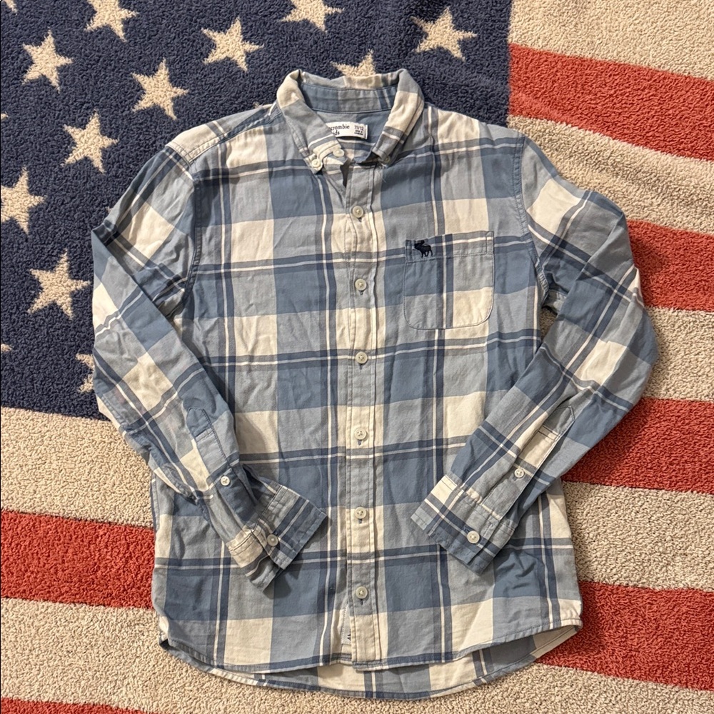 Abercrombie kids plaid shirt